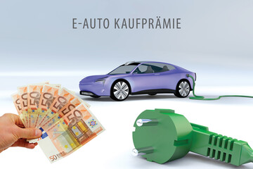 Wall Mural - Kaufprämie für Elektroauto