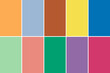 © Татьяна Максимова - Set of 10 fashionable colors of fashion week for spring-summer 2021.