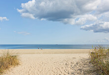 Baltic Sea Coast, Baltic Sea And Sandy Beach On A Summer Day
