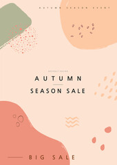 Wall Mural - Geometrical Patterns for WebDesign. Autumn shopping eventillustration. Banner.
