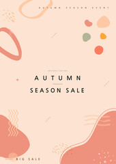 Wall Mural - Geometrical Patterns for WebDesign. Autumn shopping eventillustration. Banner.
