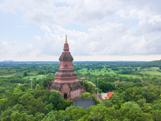 PHRA BUDDHA SAIYAT PHUKHAO Temple Attraction of the Kalasin Province in Thailand.