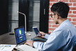 © weedezign - asian businessman asking chatbot on laptop while working on desk  at office.digital workflow online business lifestyle concept