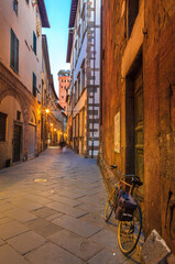 Poster - A street in Lucca, Italy