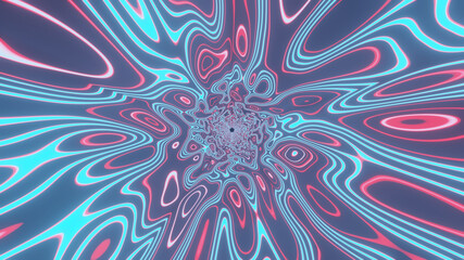 Wall Mural - illustration graphic of abstract energy tunnel looping with beautiful pattern and textured surface. 
