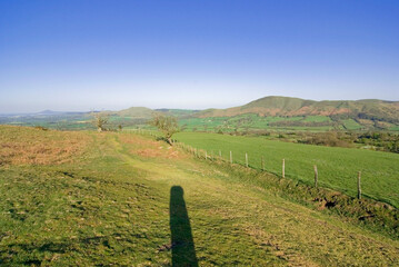 Sticker - long mynd rift valley shropshire england uk