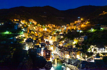 Sticker - Riomaggiore village at the Cinque Terre, Italy