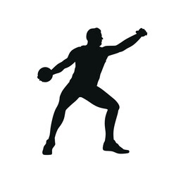 Silhouette of Discus Thrower