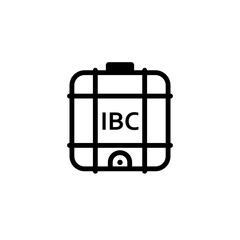 Canvas Print - ibc container simple icon. clipart image isolated on white background.