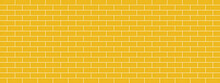 Yellow Brick Wall Background With Line Texture, Architecture, Interior Wallpaper, Backdrop, Scenery Pandemic Pattern Seamless Vector Illustration Art Graphic Design 