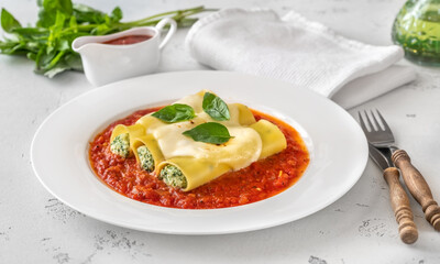 Wall Mural - Spinach and Ricotta Cannelloni