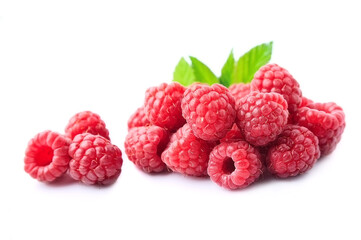 Poster - Sweet raspberry with leaves