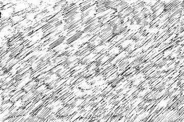 Fototapete - Grunge texture of a pen-shaded sheet of paper. Hand-drawn hatching. Vector illustration. Template overlay.