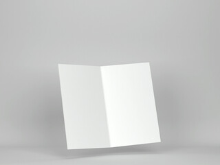 Poster - Blank greeting card or brochure mockup