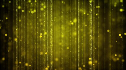 Wall Mural - Glittering particle dust background with golden lines. Particles with shimmering gold lines for a luxurious presentation theme.