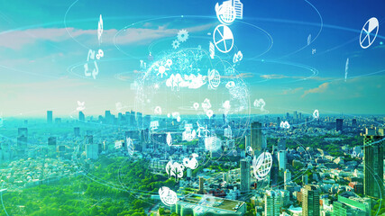Poster -  都市環境とテクノロジー　サステナブル　SDGs