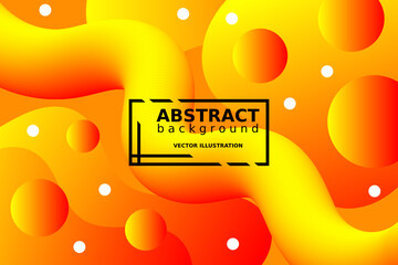 Poster - Abstract Gradient Wavy Background. Futuristic Paint Blend Effect. Fluid Shapes Template Design. Vector illustration