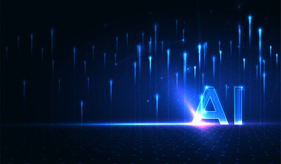 Poster - artificial intelligence, machine learning, ai, data deep learning for future technology artwork, min