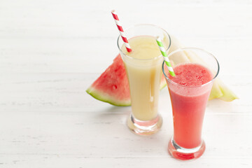 Sticker - Watermelon and melon smoothie