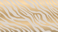 Luxury Gold Animal Skin Background Vector. Exotic Animal Skin With Golden Texture. Leopard Skin, Zebra And Tiger Skin Vector Illustration.