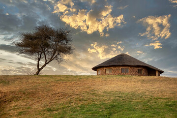 Wall Mural - thatched roof