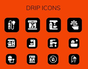 Poster - drip icon set