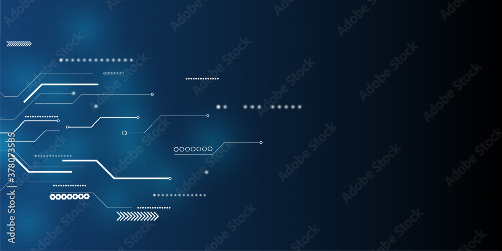 abstract blue technology communication concept vector background Stock ...