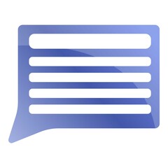 Poster - Feedback chat icon. Cartoon of feedback chat vector icon for web design isolated on white background