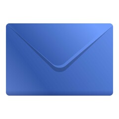 Poster - Blue envelope icon. Cartoon of blue envelope vector icon for web design isolated on white background