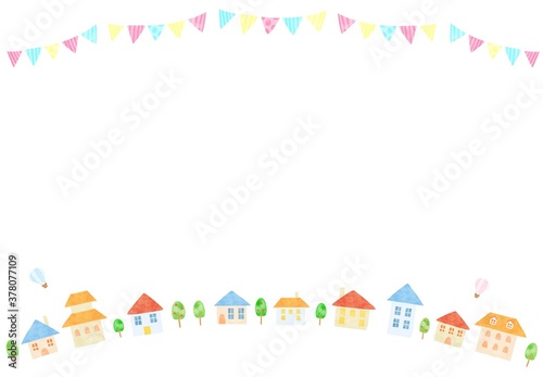 かわいい街並みの風景イラスト Ilustracion De Stock Adobe Stock かわいい街並みの風景イラスト Ilustracion De Stock Adobe Stock