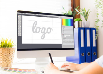 Poster - graphic designer working