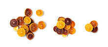 Dried Slices Of Orange And Blood Orange Isolated
