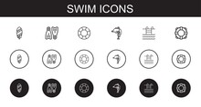 Swim Icons Set