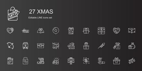 Canvas Print - xmas icons set