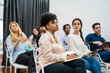 © Mego-studio - Creative business people listening to colleague.