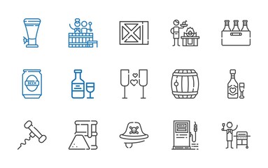 Sticker - barrel icons set