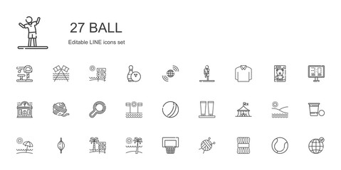 Sticker - ball icons set