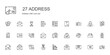 © NinjaStudio - address icons set