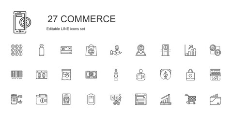 Sticker - commerce icons set