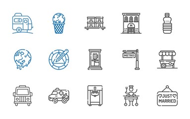 Poster - car icons set