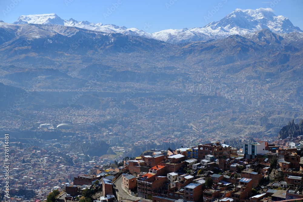 Lineas Teleferico Bolivia La Paz - Observation from Estacion Teleferico Parque Mirador ...