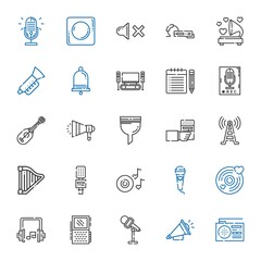 Canvas Print - sound icons set