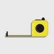 © rayhan - yellow flat design icon measuring tool commonly used by construction workers