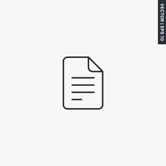 Poster - Business document, linear style sign for mobile concept and web design