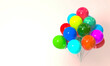 Colorful balloons 3d rendering