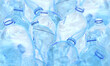 Water bottles plastic 3d rendering