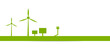 Erneuerbare Energien Band Banner grün Business Freiraum Strom nachhaltig