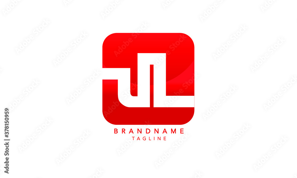 Alphabet letters Initials Monogram logo UL, LU, U and L - obrazy, fototapety, plakaty 
