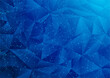 © Shiny777 - Abstract polygon background with geometric poly pattern (triangle shape texture) and curved digital lines. Blue technology backdrop useful for presentation, certificate, blank modern design layout