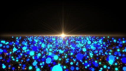 Wall Mural - Space Stars Galaxy milky way road future illumination 3D illustration background.